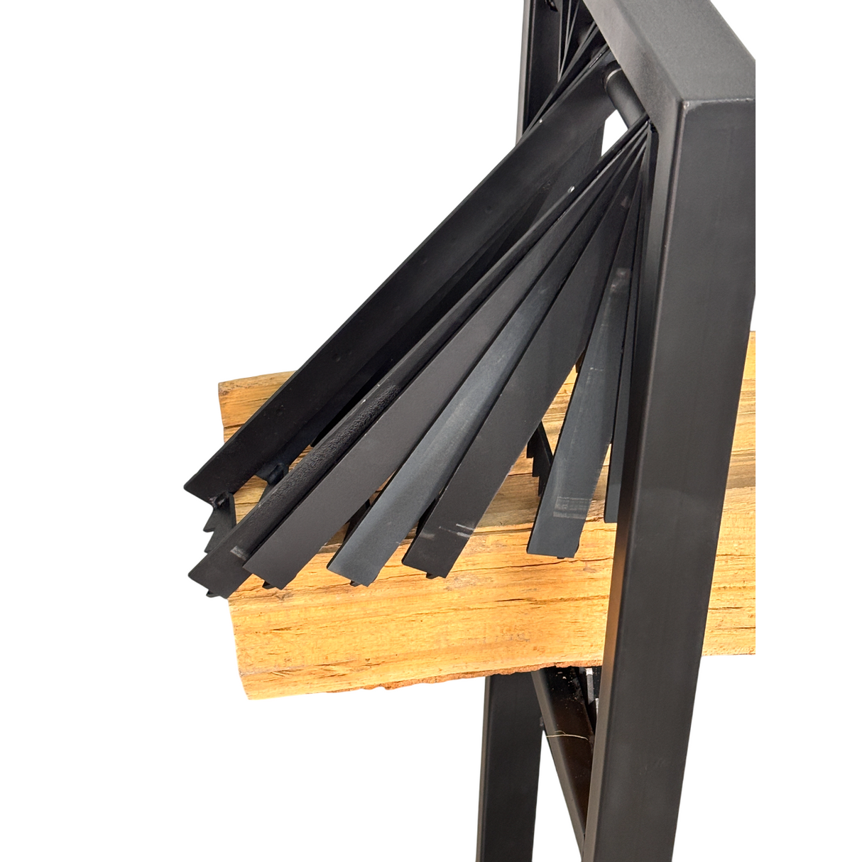 Suport pentru taiat lemne/ busteni, metal, pentru drujbe, 115x117 cm