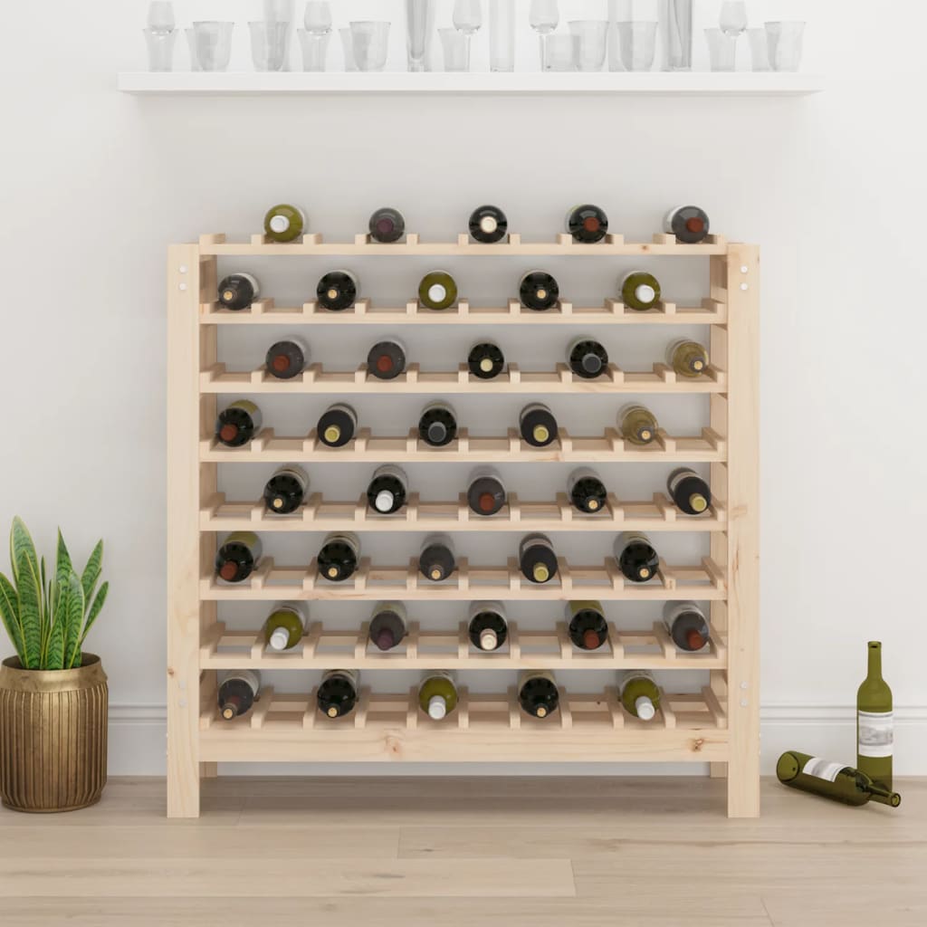 Suport sticle vin, raft vin pentru casa sau pivnita, beci, din lemn, 80 sticle, rezistent,109,5 x 30 x 107,5 cm - BUZ.RO