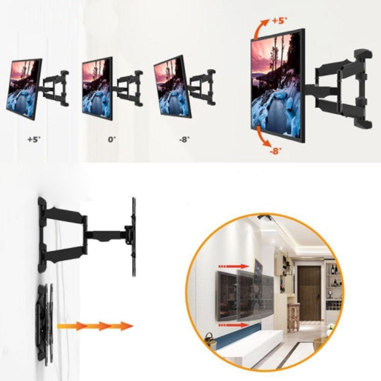 Suport TV de perete, universal, cu rotire, inclinare, pentru televizor LED sau LCD, 32-70 inch