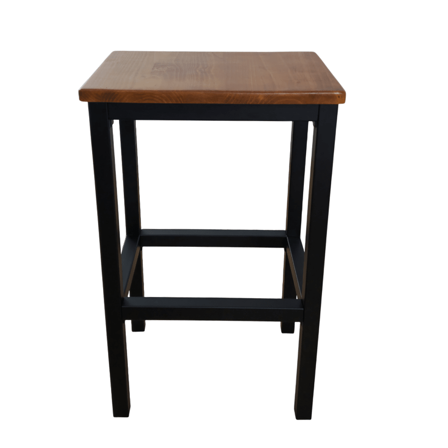 Taburet bucatarie lemn si metal, 38x28x65 cm - BUZ.RO