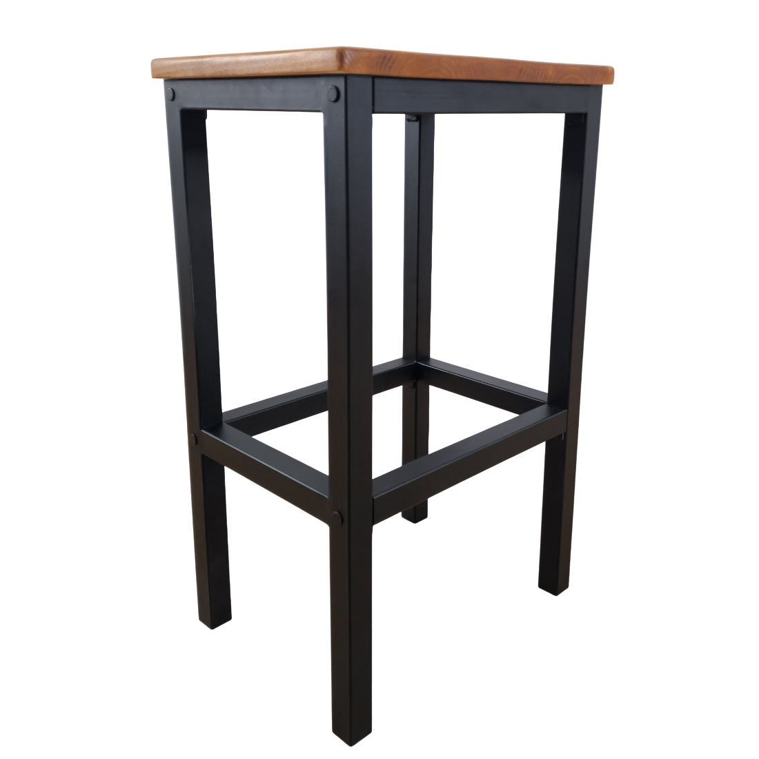 Taburet bucatarie lemn si metal, 38x28x65 cm