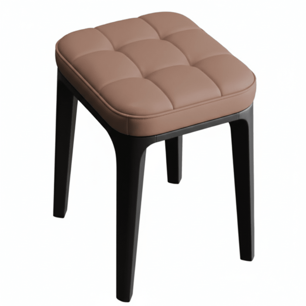 Taburet, taburet bucatarie, living, terasa, tapitat, picioare antiderapante, 45x30x30 - BUZ.RO