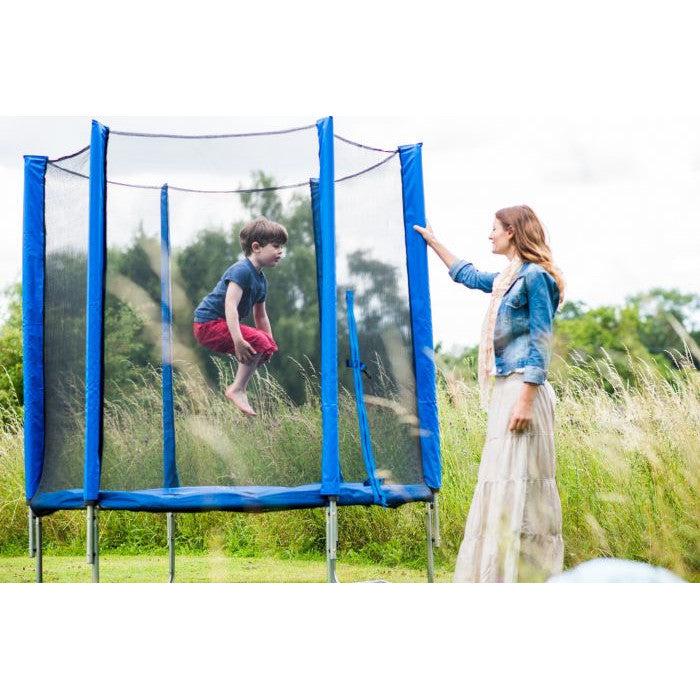 Trambulina cu plasa de protectie,din otel, maxim 200 de Kg, diametru 305 cm