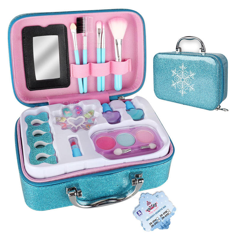 Trusa beauty fetite , make-up , unghii , ruj , multiple accesorii