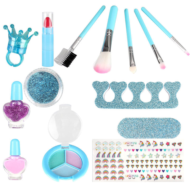 Trusa beauty fetite , make-up , unghii , ruj , multiple accesorii