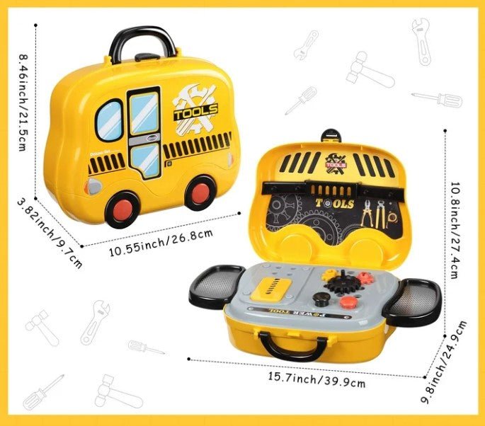 Trusa de scule mester pt copii cu cleste,chei si alte acceorii, 27 piese - BUZ.RO