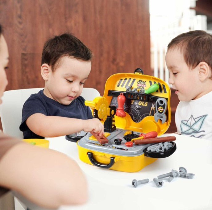 Trusa de scule mester pt copii cu cleste,chei si alte acceorii, 27 piese - BUZ.RO