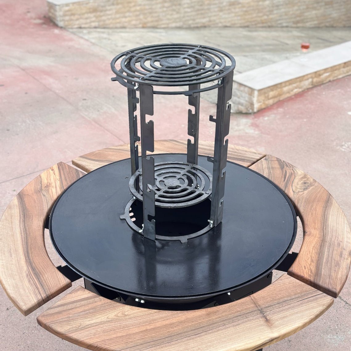 Turnulet pentru afumat |afumatoare mobila pentru firepit| coacere lenta| 4 nivele| - BUZ.RO
