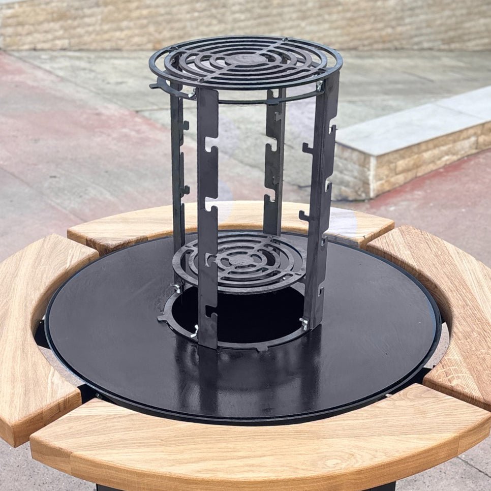 Turnulet pentru afumat |afumatoare mobila pentru firepit| coacere lenta| 4 nivele| - BUZ.RO