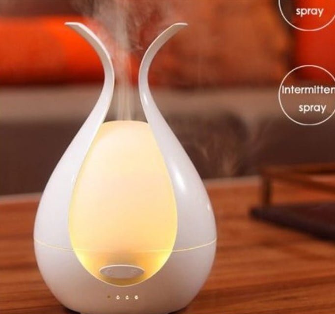 Umidificator aer, purificator aer, difuzor, aromaterapie, ultrasunete, 7 culori - BUZ.RO