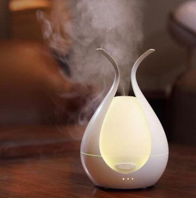 Umidificator aer, purificator aer, difuzor, aromaterapie, ultrasunete, 7 culori - BUZ.RO