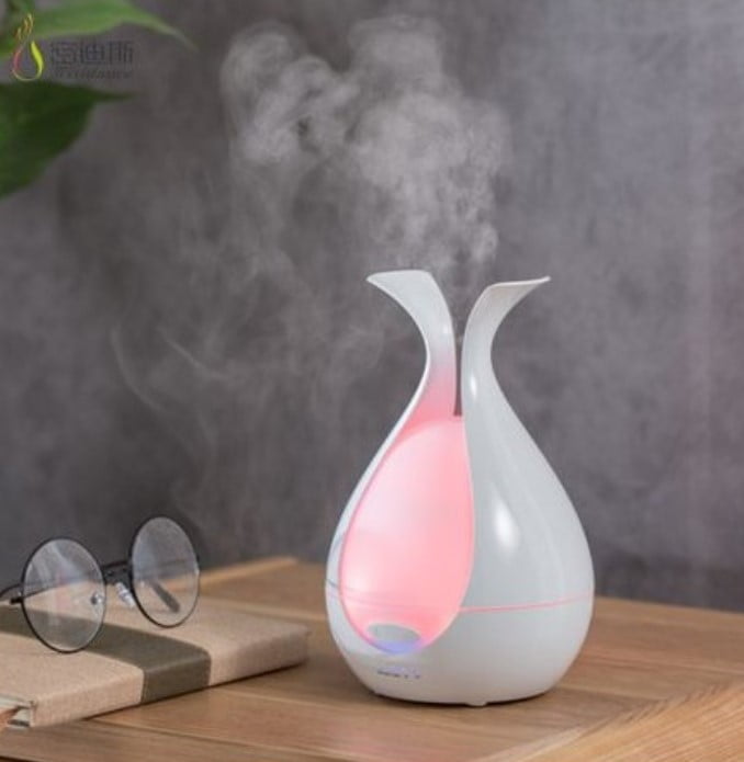 Umidificator aer, purificator aer, difuzor, aromaterapie, ultrasunete, 7 culori
