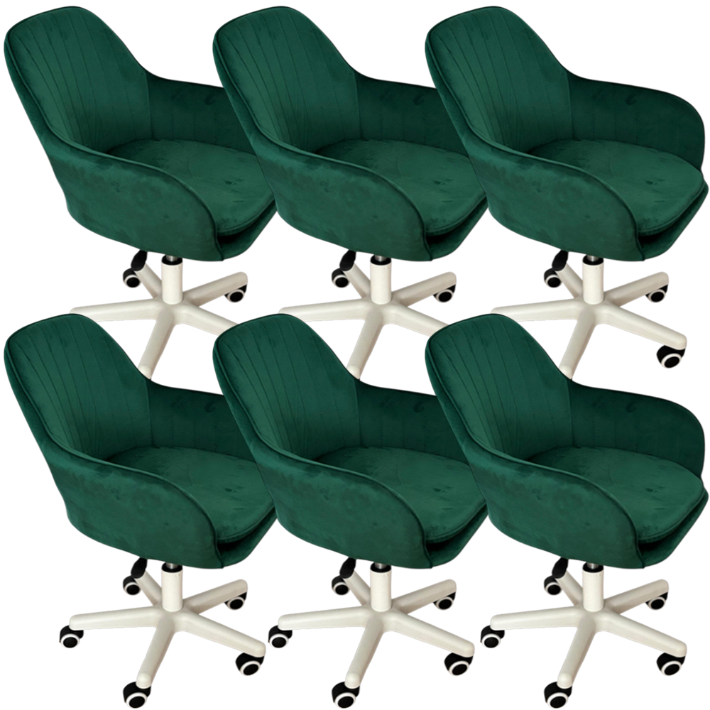 Scaun birou / set scaune birou, modern, din catifea, cu inaltime reglabila intre 50-60 cm