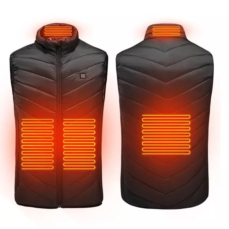 Vesta unisex cu incalzire, 3 nivele temperatura, USB incorporat XXXL