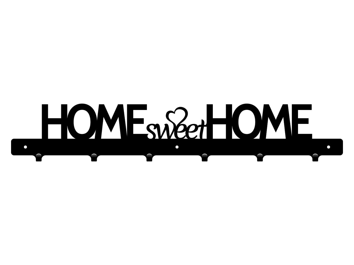 Cuier hol/baie/sufragerie , de Perete Metalic Negru Tip home sweet home– Modern