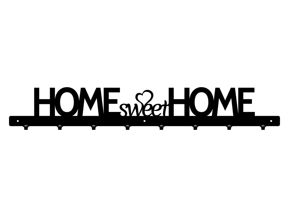 Cuier hol/baie/sufragerie , de Perete Metalic Negru Tip home sweet home– Modern