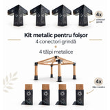 Kit Metalic Constructie Foisor - Decupaj Motiv Traditional