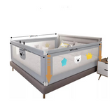 Set 3 bariere protectie culisante pentru pat, inaltime reglabila 68-98 cm, 160 cm 180 cm 200 cm