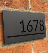 Numar casa/poarta/aparatament/usa , metalic, personalizat, negru, cnc