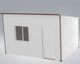 Casa modulara , 3x4 m ,Tiny house,Sopron , Magazie Gradina /Deozitare  cu imbinari din fier / structura din lemn