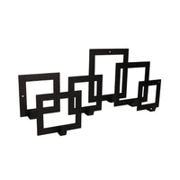 Cuier hol,baie,linving, de perete, metalic, cu 6 agatatoare,25x50cm