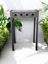 Gratar Gradina portabil 50 x 35 cm bare rotunde din otel 8mm , Personalizabil, Demontabil