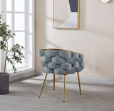 Scaun bucatarie, scaun dining, cu picioare aurii, 53x45x74 cm