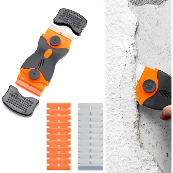 Racleta Plita, Cuptor și Sticla – Oțel Inoxidabil + Plastic, cu Lame de Schimb