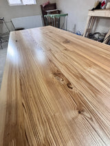 Masa lemn masiv, cu cadru din lemn masiv, Ofelia, 240x100x76 cm