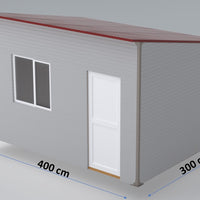 Casa modulara , 3x4 m ,Tiny house,Sopron , Magazie Gradina /Deozitare  cu imbinari din fier / structura din lemn