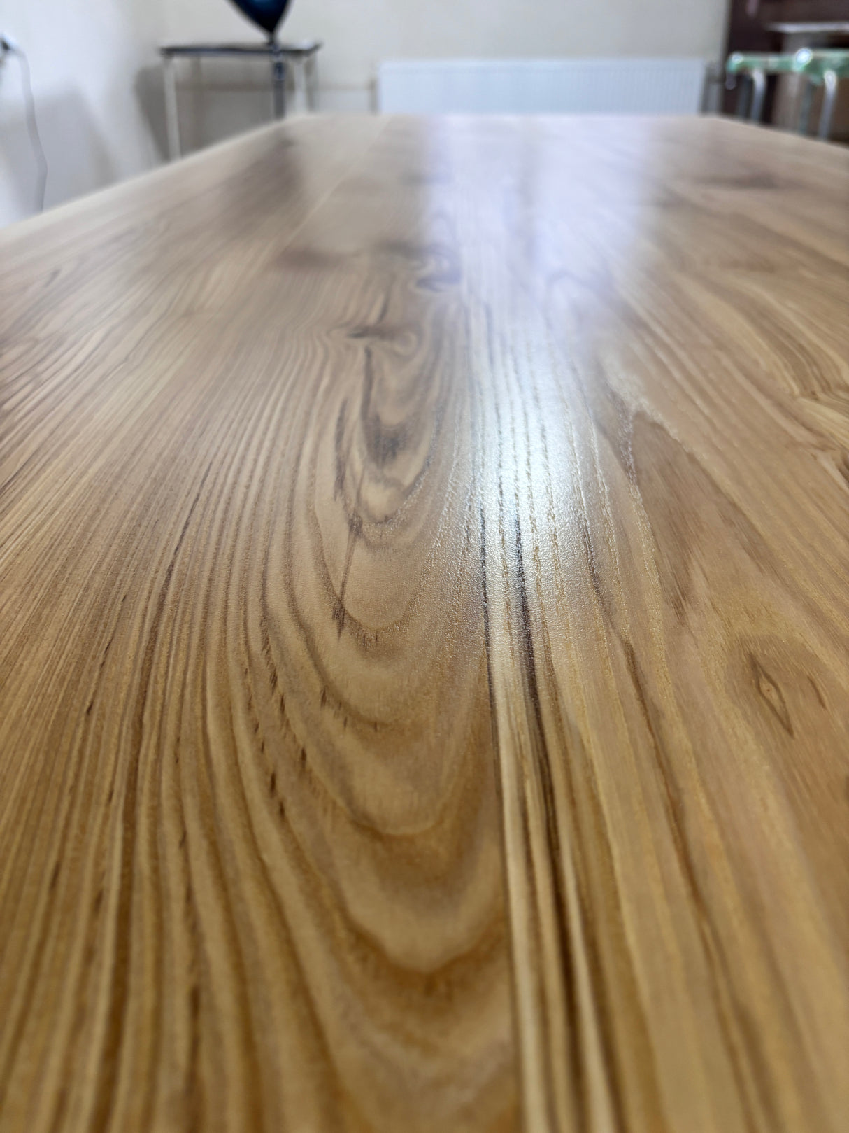 Masa lemn masiv, cu cadru din lemn masiv, Ofelia, 240x100x76 cm