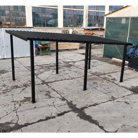 Garaj,Pergola,Pavilion de gradina,Acoperis Masina, Metal,Modular, 3 x 5 m