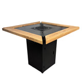 Gratar de  gradina  75x75 cm fire pit cu Plita 6, 8 sau 10 mm Otel dur