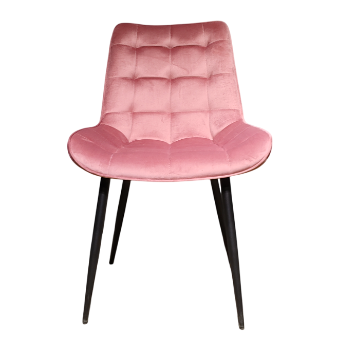 Scaun catifea, scaun bucatarie, scaun bar, scaun dining, scaun tapitat, cadru metalic, perna burete, elegant, ergonomic 85.5x 46 cm NEGRU