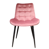 Scaun catifea, scaun bucatarie, scaun bar, scaun dining, scaun tapitat, cadru metalic, perna burete, elegant, ergonomic 85.5x 46 cm NEGRU