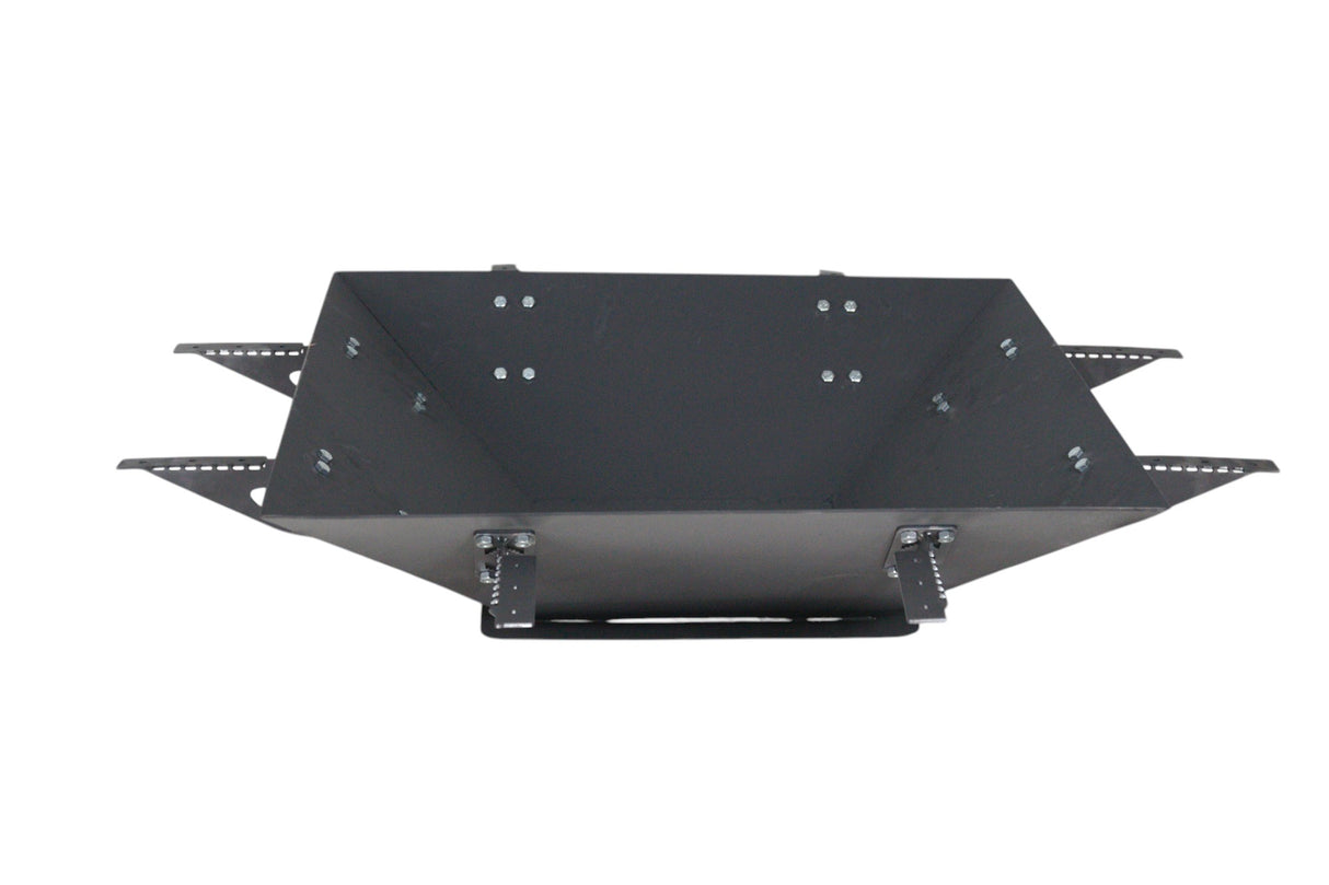 Plita gratar cu focar,grill si suport ceaun sau disc, Firepit, incorporabil, 95x95 cm