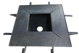 Plita gratar cu focar,grill si suport ceaun sau disc, Firepit, incorporabil, 95x95 cm