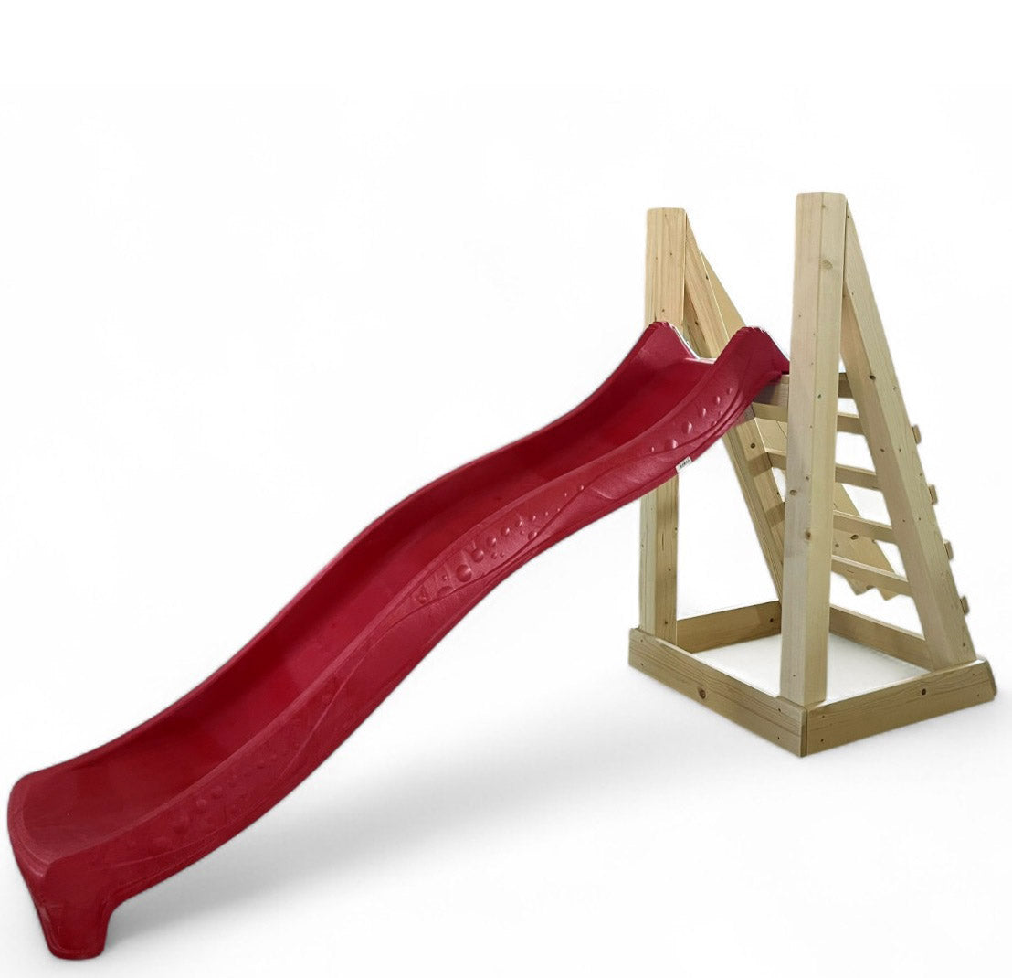 Complex joaca tobogan cu scarita de lemn, 2,2m lungime de alunecare, set joaca