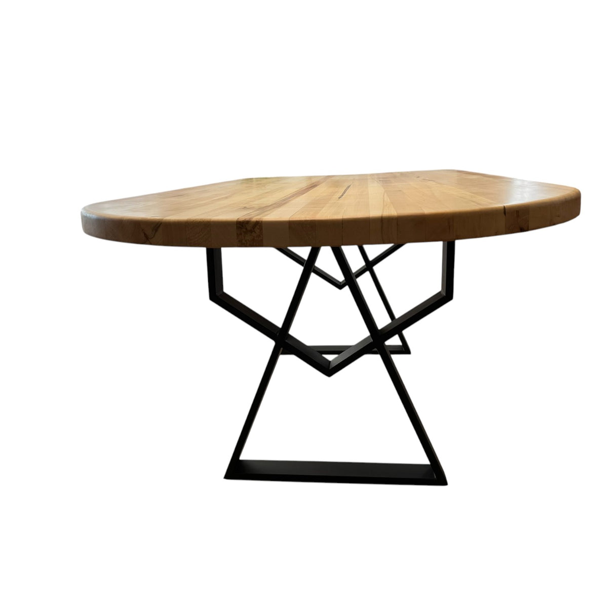 Masa lemn de tei, cu picioare metal, 200x95x78 cm, Elisabeta