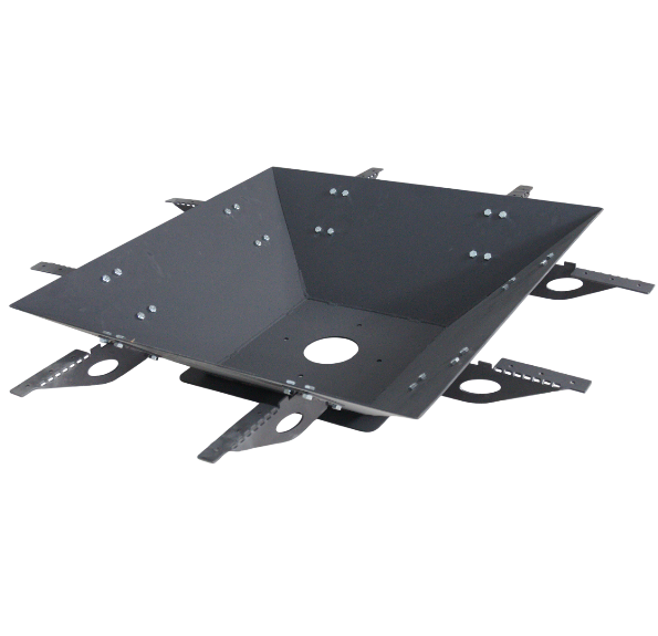Sistem de prindere metalic pentru blat de lemn, coltare metalice firepit/gratar