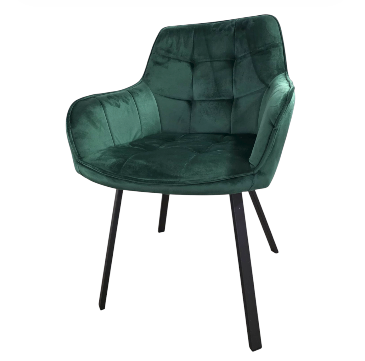 Scaun bucatarie, scaun bar, scaun dining, scaun tapitat, cadru metalic, perna burete, elegant, ergonomic, verde