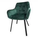 Scaun bucatarie, scaun bar, scaun dining, scaun tapitat, cadru metalic, perna burete, elegant, ergonomic, verde