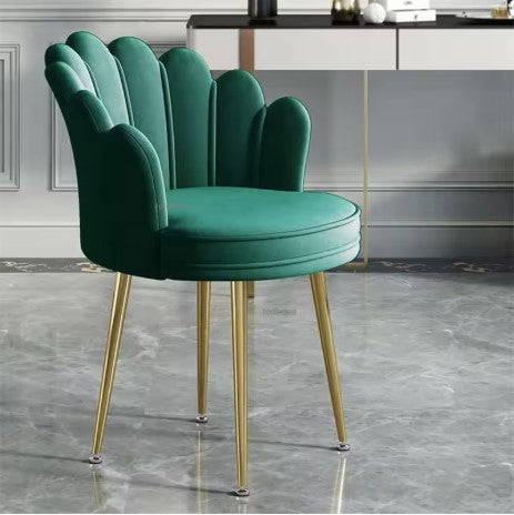Scaun bucatarie, dining, tapitat, catifea, cadru metalic, elegant