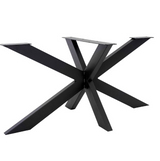 Set masa cu scaune bucatarie, dining, living, sufragerie, blat din lemn masiv cu picioare metalice, scaune husa plus crem, 6 persoane, Anisia