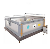 Set 3 bariere protectie culisante + STABILIZATOR pentru pat, inaltime reglabila 68-98 cm, 160 cm 180 cm 200 cm