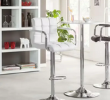 Scaun bar, scaun salon, inaltime reglabila, dimensiuni 116x43cm, negru