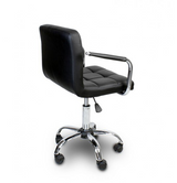 Scaun birou ergonomic cu roți, reglabil pe înălțime 43–53 cm, negru, 103x42 cm