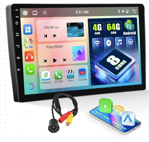 Navigatie auto android, radio DVD player Mp5, video, GPS, 9 inch, 2DIN, WiFi