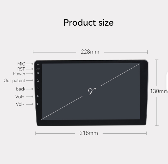 Navigație Android 7 inch Audi A3 cu ramă dedicată și GPS, Sistem multimedia, BLUETOOTH, TOUCHSCREEN