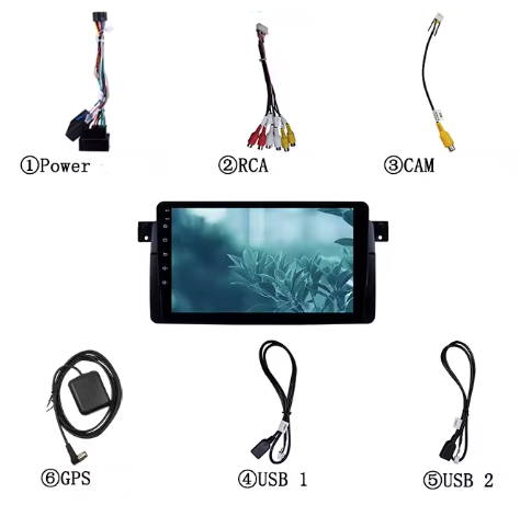 Navigație Android 7 inch Audi A3 cu ramă dedicată și GPS, Sistem multimedia, BLUETOOTH, TOUCHSCREEN